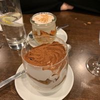 Tiramisu and apple desserts at La Stella Nera in Berlin