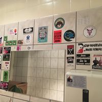 very political and stylisch mirror at La Stella Nera in Berlin