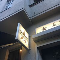 the sign  at La Stella Nera in Berlin
