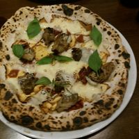 Yummy Pizza with artichokes at La Stella Nera in Berlin