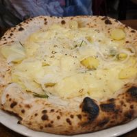 Potato onion white pizza at La Stella Nera in Berlin