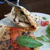 Calzone a love supreme - close-up at La Stella Nera in Berlin