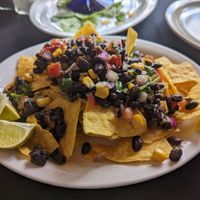 Black bean dip "salad" at El Gato Azul in Prescott