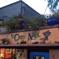 Front of restaurant at El Gato Azul in Prescott