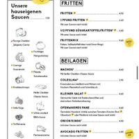 Menu at Peter Pane in Oldenburg