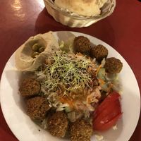 falafel plate, perfect to share  at Pittaria - Falkenplatz in Bern
