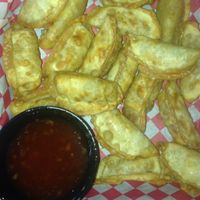 vegan pot stickers at The Grid in Mesa