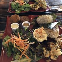 Combo plates at Obon Shokudo in Portland