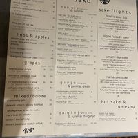 Amazing drink selection  at Obon Shokudo in Portland