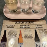 Must try the dry sake flight. Amazing!! #Veganuary at Obon Shokudo in Portland