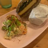 Tofu katsu sandwich  at Obon Shokudo in Portland