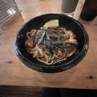 Creamy lobster udon  at Obon Shokudo in Portland