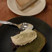 Matcha Pound Cake & Miso Caramel Cheesecake  at Obon Shokudo in Portland
