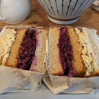 Karaage sando at Obon Shokudo in Portland