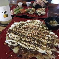 Okonomiyaki at Obon Shokudo in Portland
