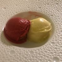 Sorbetto lampone e mango  at Mater Terrae in Rome