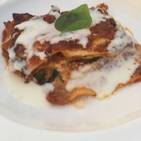 Vegetarian lasagne  at Mater Terrae in Rome