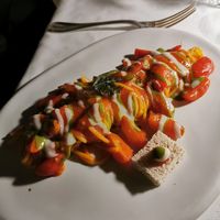 3 colors spaghetti at Mater Terrae in Rome