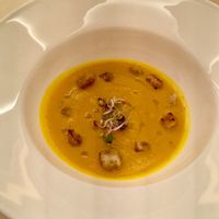 Chickpea soup at Mater Terrae in Rome
