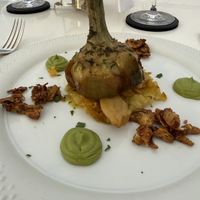 Artichoke and potato and seitan  at Mater Terrae in Rome