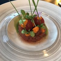 Tomato tatare at Sense Eat in Paris