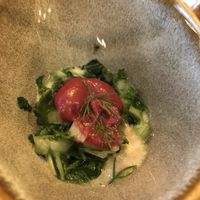 Delicious complimentary snack ! at Sense Eat in Paris