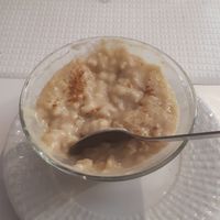 rice pudding at Veganeats Caffe in Lisbon