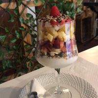 Soy yogurt with fruits and homemade muesli 😋😋 at Veganeats Caffe in Lisbon