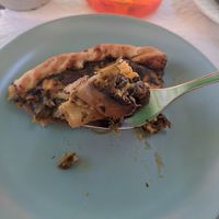 Vegetable quiche at Veganeats Caffe in Lisbon