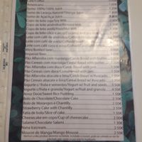 menu page 1 at Veganeats Caffe in Lisbon