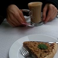 cake break!  at Veganeats Caffe in Lisbon