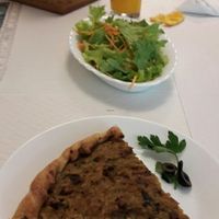 quiche at Veganeats Caffe in Lisbon