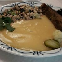 small plate of portuguese food at Veganeats Caffe in Lisbon