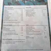 menù at Veganeats Caffe in Lisbon