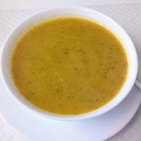 soup at Veganeats Caffe in Lisbon