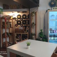 Back part of Café at Veganeats Caffe in Lisbon