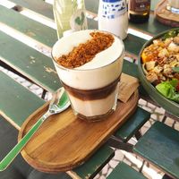 Biscoff latte (cold) at Veganeats Caffe in Lisbon