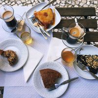 Amazing desserts! at Veganeats Caffe in Lisbon