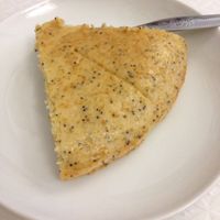 Lemon and poppyseed cake  at Veganeats Caffe in Lisbon