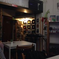Inside at Veganeats Caffe in Lisbon