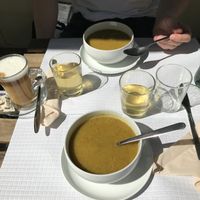Soup of the day at Veganeats Caffe in Lisbon