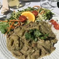 meal of the day at Veganeats Caffe in Lisbon