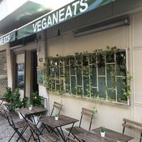 Front door  at Veganeats Caffe in Lisbon