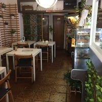 Inside  at Veganeats Caffe in Lisbon
