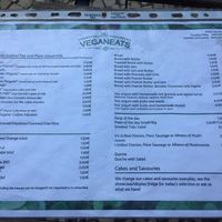 Menu  at Veganeats Caffe in Lisbon