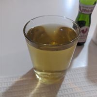 nettle tea at Veganeats Caffe in Lisbon