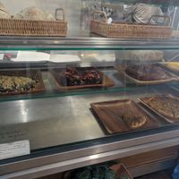 cakes and quiches at Veganeats Caffe in Lisbon