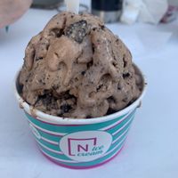 coffee, oreo, strawberry on soy milk at N'Ice Cream Factory in Warsaw