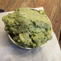 spinach oreo at N'Ice Cream Factory in Warsaw