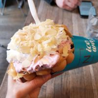 Ice cream in a waffle at N'Ice Cream Factory in Warsaw